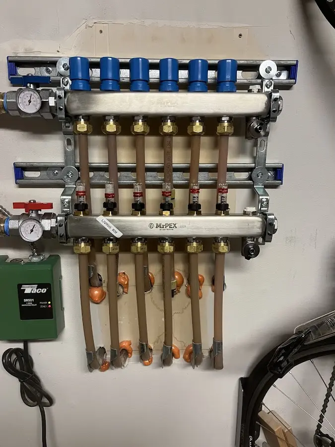 Plumber performing Gas Line Installation at a residential property in Newcastle